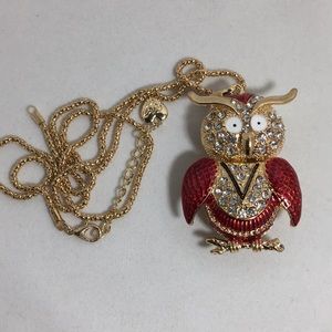 Big Owl Pendant with Movable Head